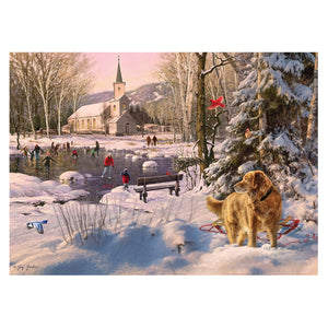 Cobble Hill Puzzles - Skating Party 1000 Piece Puzzle - Large Box - The Puzzle Nerds  