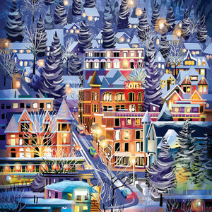 Cobble Hill Puzzles - Ski Town 500 Piece Puzzle - The Puzzle Nerds  