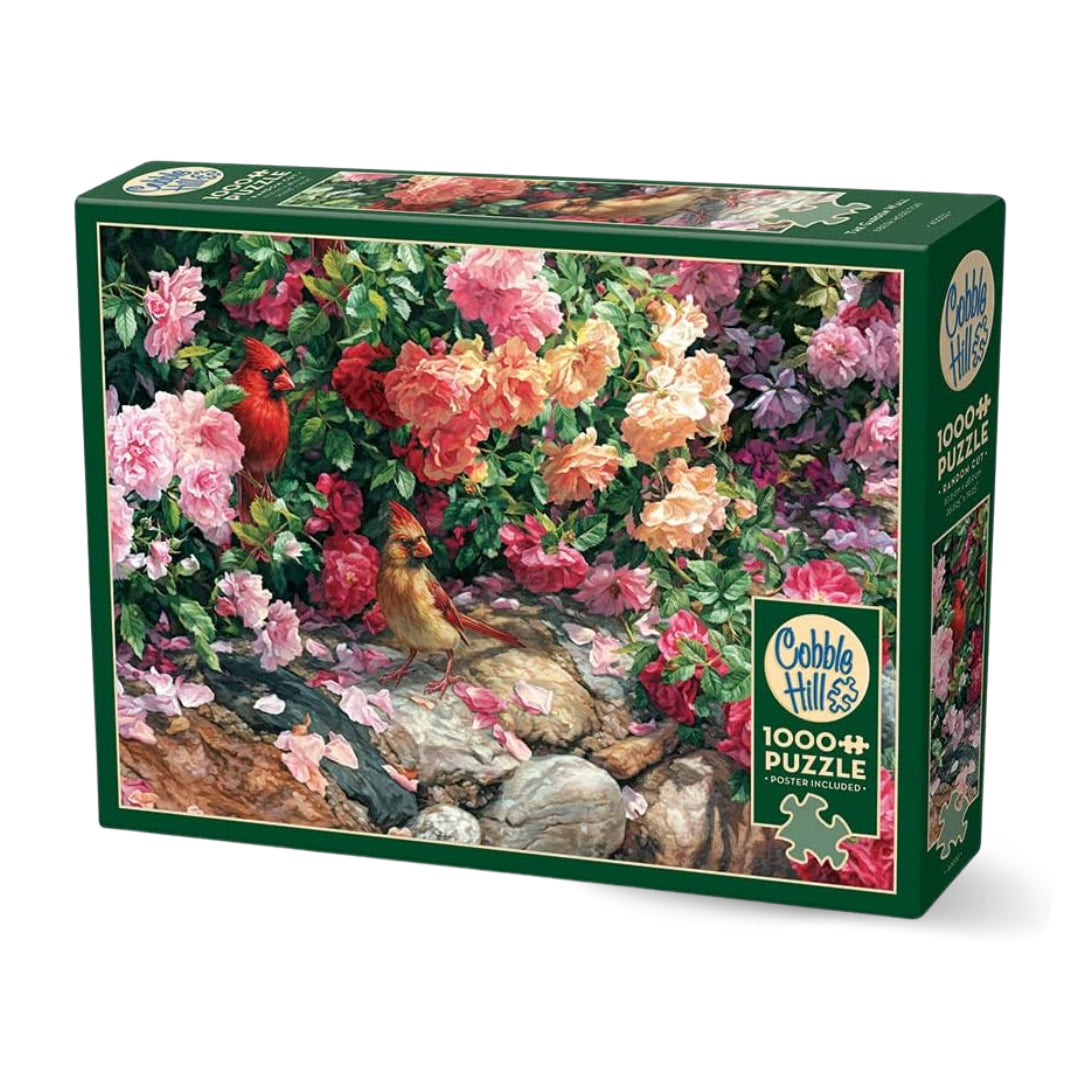 Cobble Hill Puzzles - The Garden Wall 1000 Piece Puzzle  - The Puzzle Nerds 