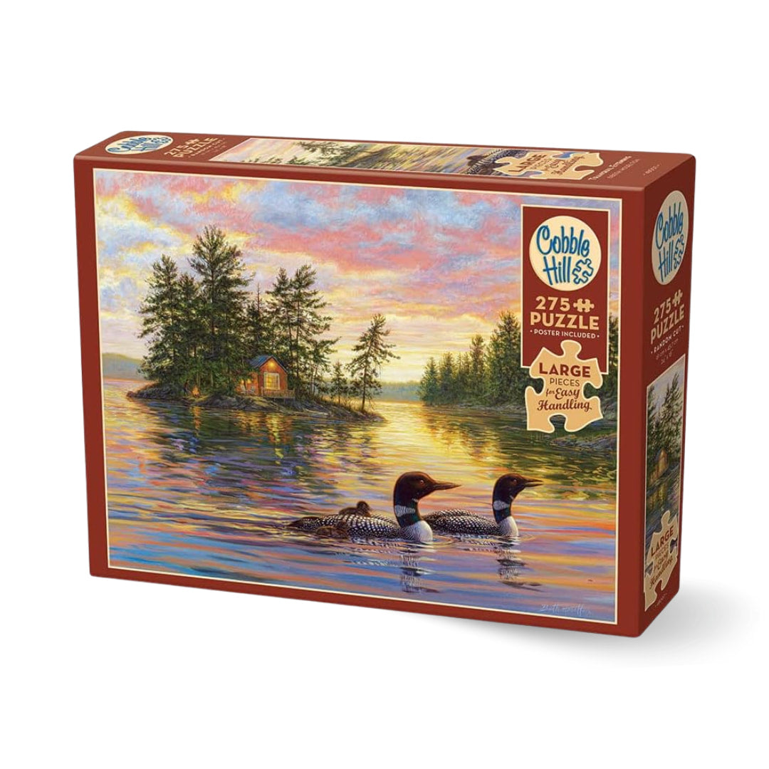 Cobble Hill Puzzles - Tranquil Evening Easy Handling 275 Piece Puzzle - The Puzzle Nerds 