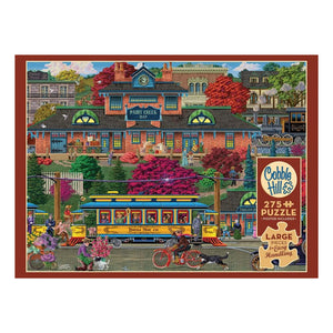 Cobble Hill Puzzles - Trolley Station Easy Handling 275 Piece Puzzle - The Puzzle Nerds 