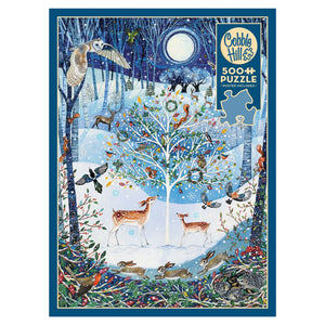 Cobble Hill Puzzles - Winter Woodland 500 Piece Puzzle - The Puzzle Nerds 