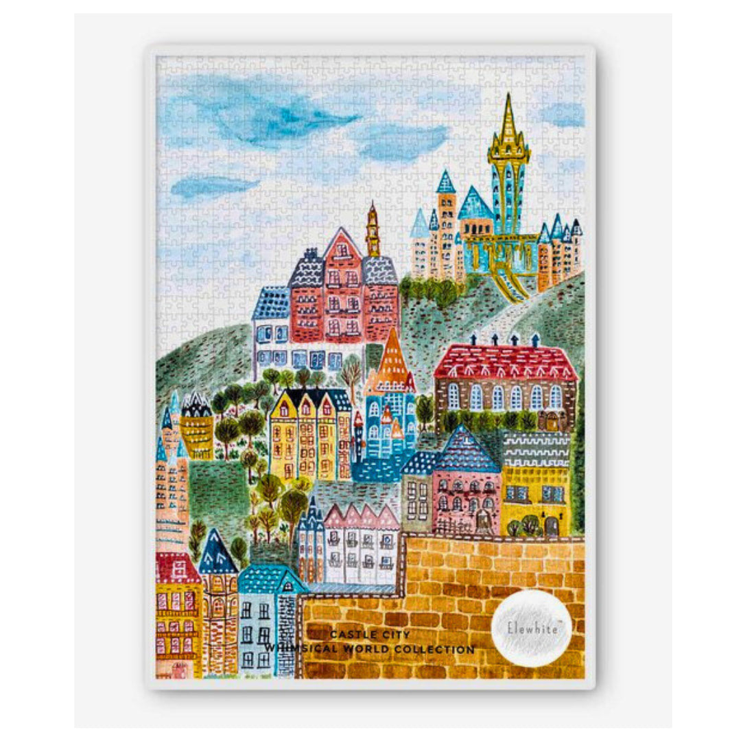 Elewhite Puzzles - Castle City 1000 Piece Puzzle - The Puzzle Nerds  