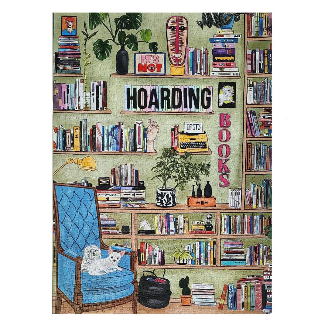 Ellembee - It's Not Hoarding If It's Books 1000 Piece Jigsaw Puzzle - The Puzzle Nerds  