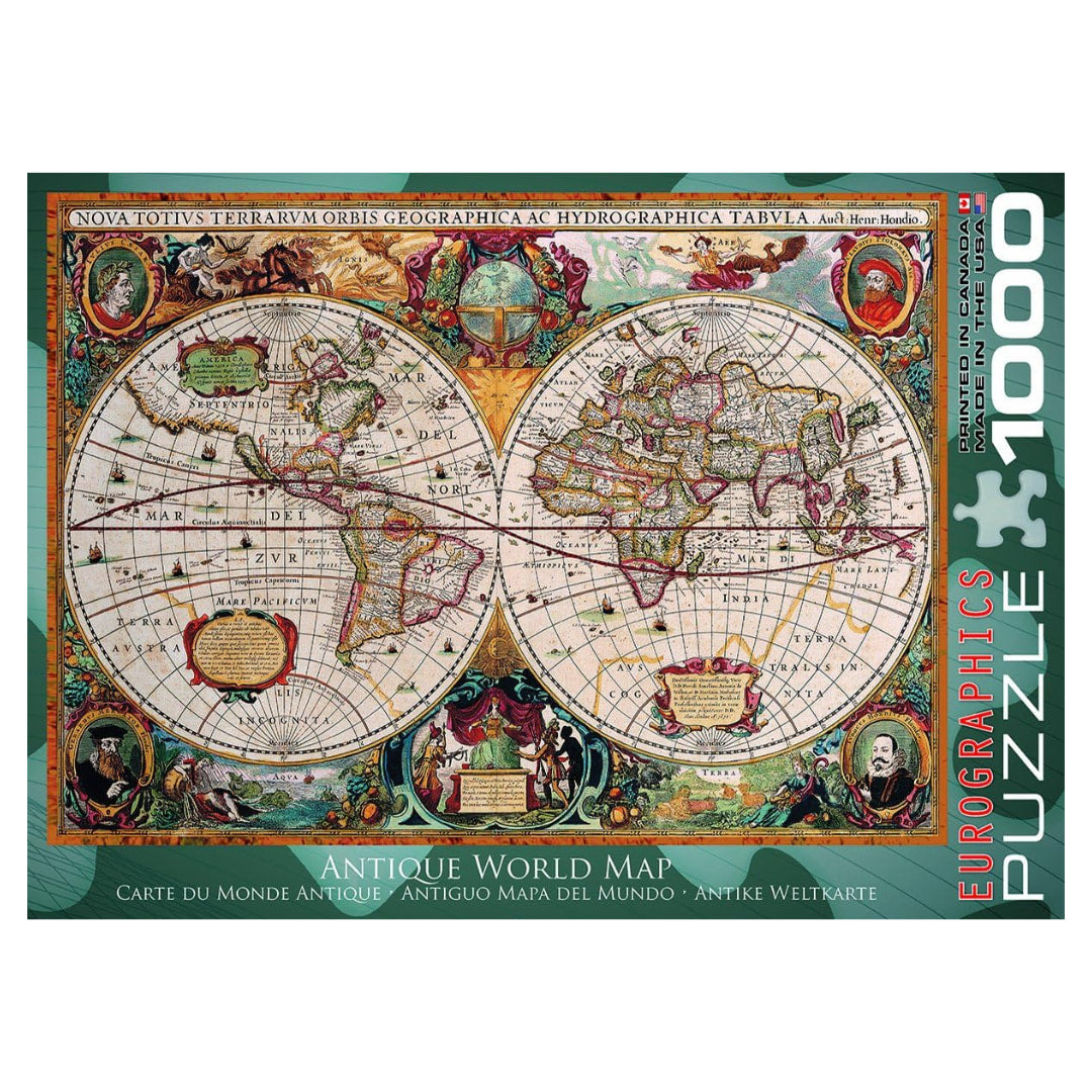 Eurographics - Antique World Map 1000 Piece Puzzle - The Puzzle Nerds
