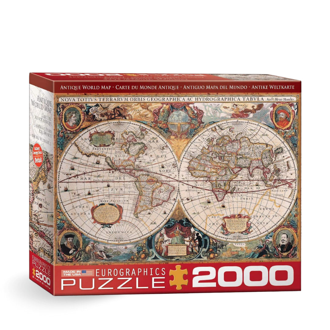 Puzzle 2000 pièces - Vintage World (Mappemonde)