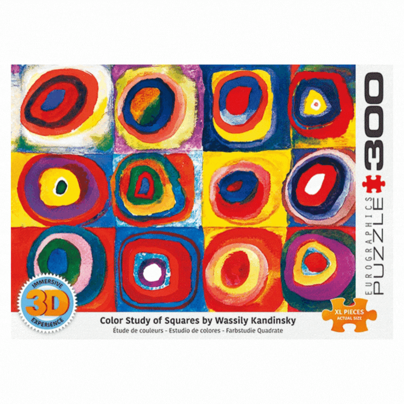 Color Study Of Squares by Wassily Kandinsky 300 Piece 3D