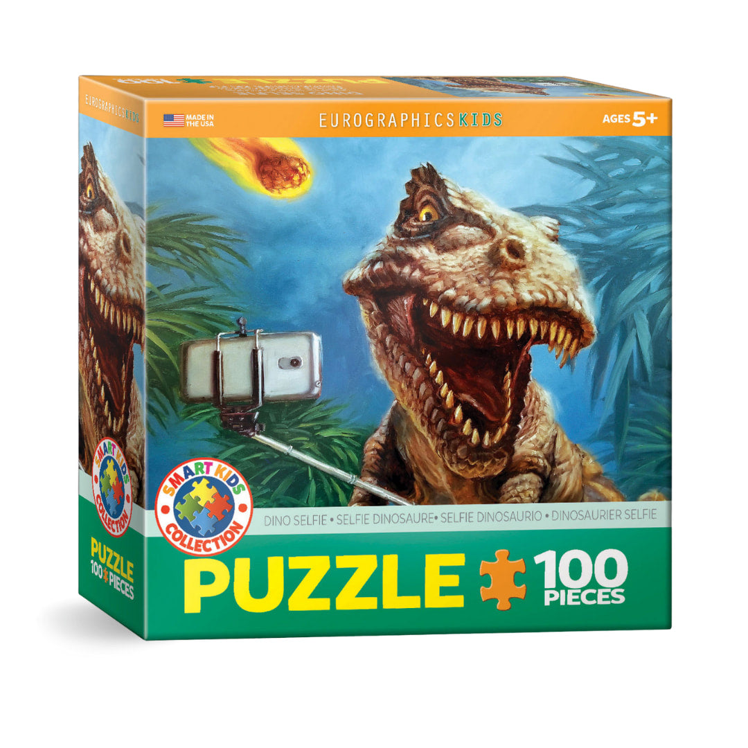 Eurographics - Dino Selfie 100 Piece Puzzle - The Puzzle Nerds