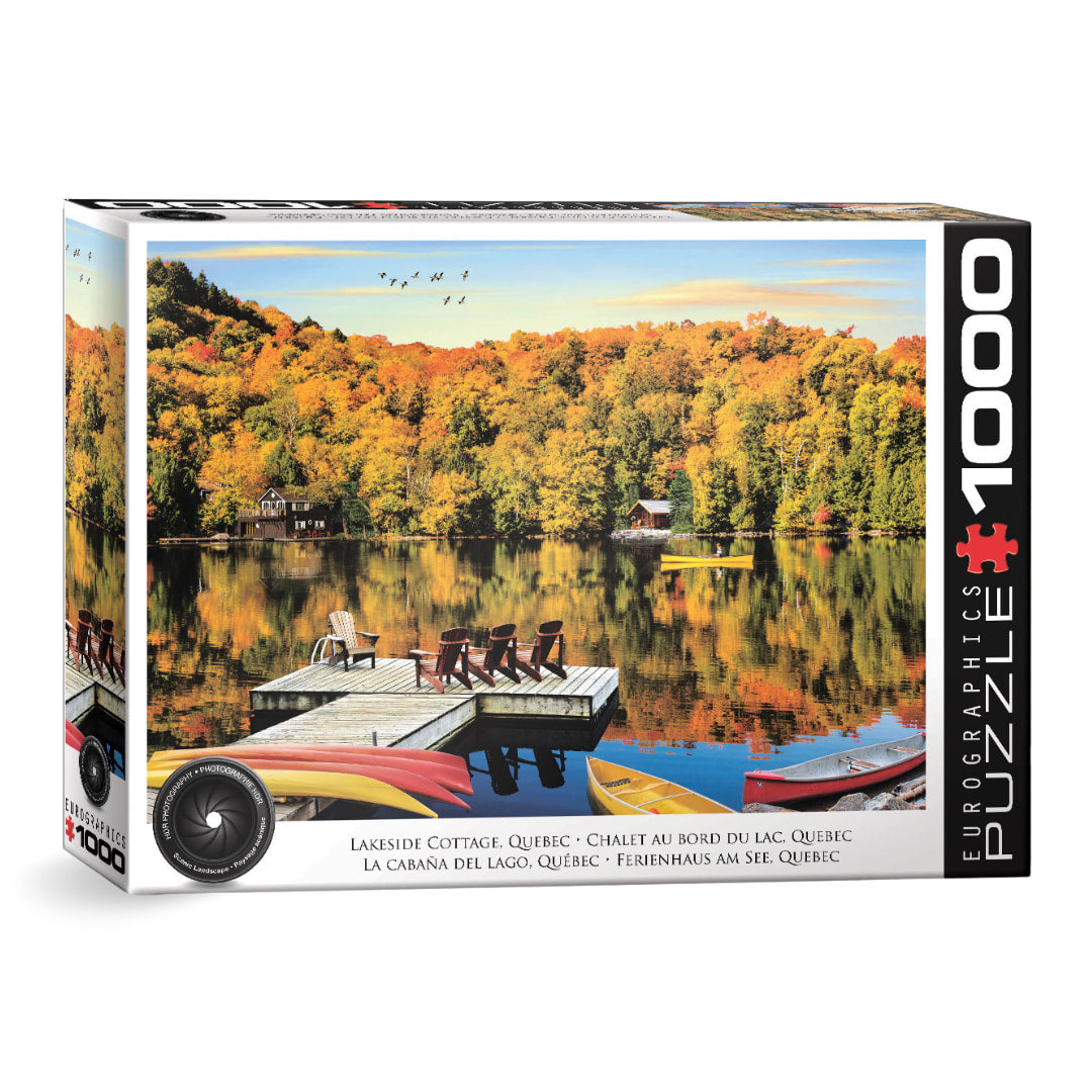 Eurographics - Lakeside Cottage Quebec 1000 Piece Puzzle -The Puzzle Nerds