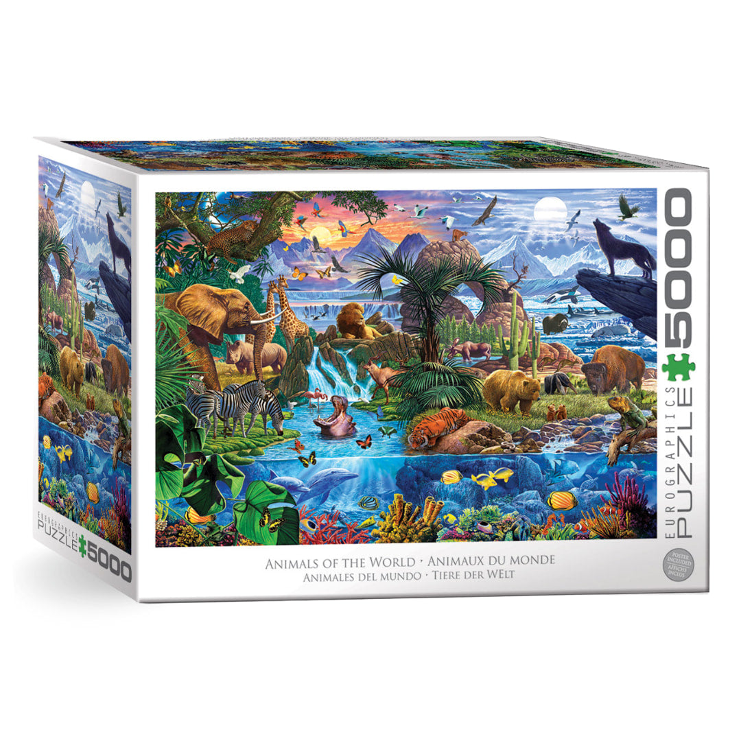 Eurographics Puzzles - Animals of the World 5000 Piece Puzzle - The Puzzle Nerds 