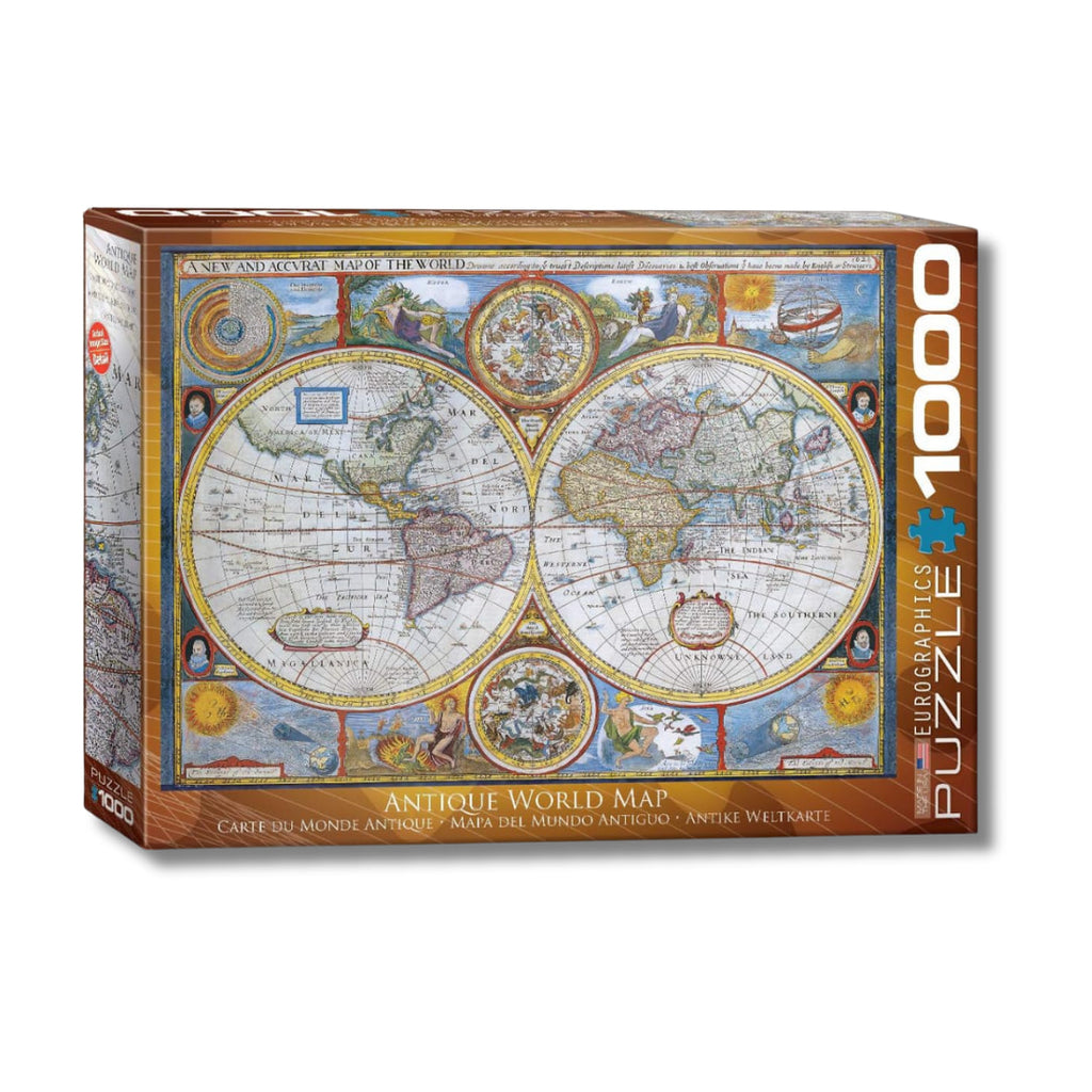 Antique World Map 1000 Piece Puzzle Antique World Map 1000 Piece Puzzle