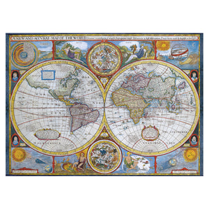 Eurographics Puzzles  - Antique World Map 1000 Piece Puzzle - The Puzzle Nerds 