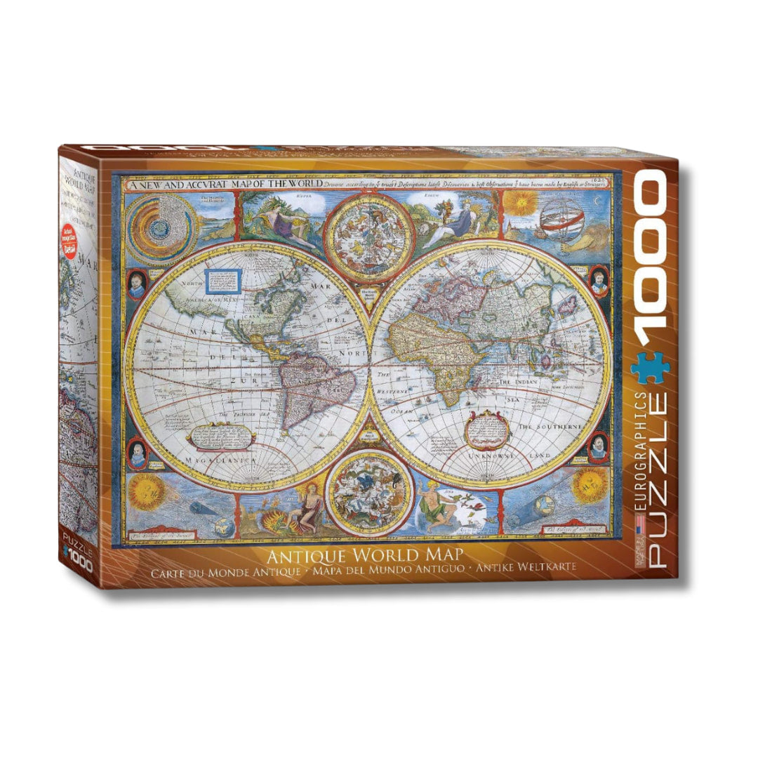 Eurographics Puzzles  - Antique World Map 1000 Piece Puzzle - The Puzzle Nerds 