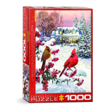 Eurographics Puzzles - Cardinal Pair 1000 Piece Puzzle - The Puzzle Nerds 