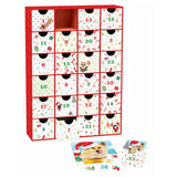 Christmas jigsaw puzzle advent calendar featuring 24 dog puzzles