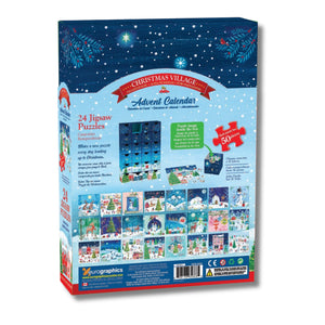 Eurographics Puzzles - Christmas Village Advent Calendar - The Puzzle Nerds  