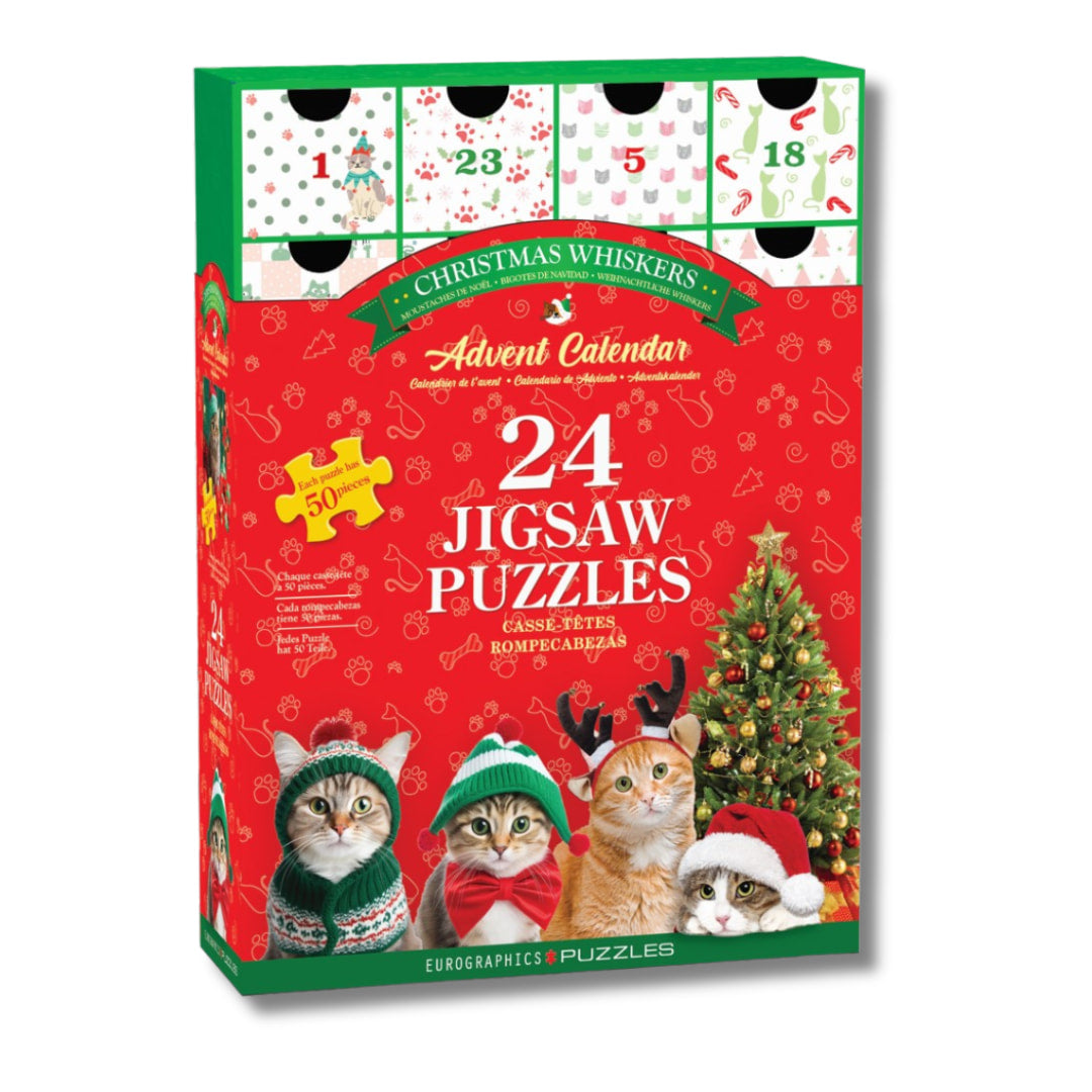 Eurographics Christmas Advent jigsaw puzzles of cats