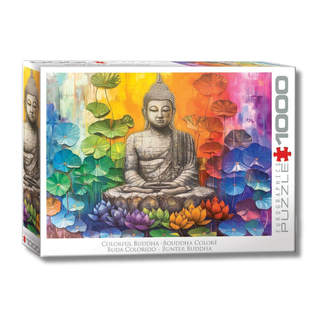 Eurographics Puzzles - Colorful Buddha 1000 Piece Puzzle - The Puzzle Nerds 