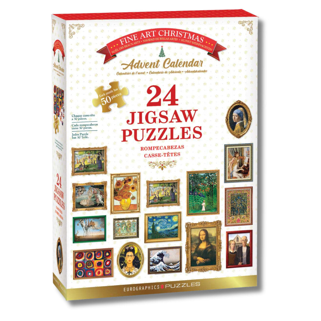 Eurographics jigsaw puzzle advent calendar featuring fine art images