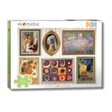 48 Piece jigsaw puzzle featuring famous works of art