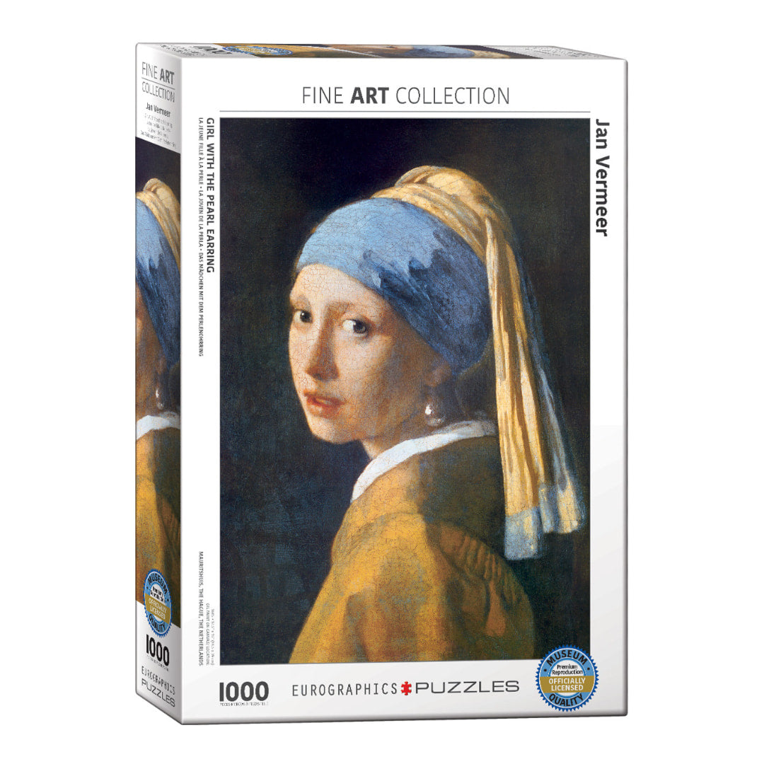 Eurographics Puzzles - Girl with the Pearl Earring 1000 Piece Puzzle - The Puzzle Nerds  