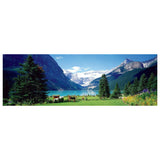 Eurographics Puzzles - Lake Louise, Canadian Rockies 1000 Piece Panoramic Puzzle - The Puzzle Nerds 