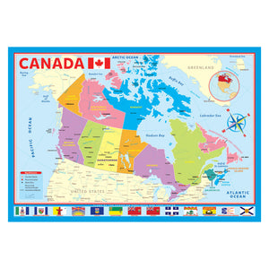 Eurographics Puzzles - Map Of Canada 200 Piece Puzzle - The Puzzle Nerds 