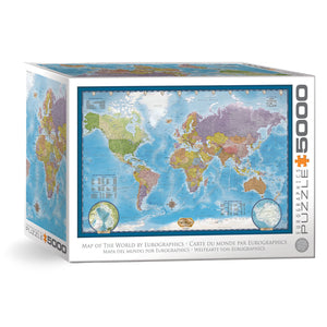 Eurographics Puzzles -  Map of the World  5000 Piece Puzzle - The Puzzle Nerds 