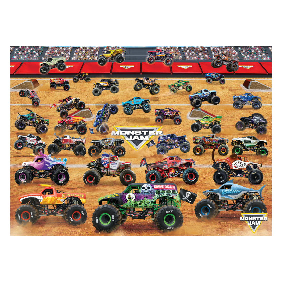 Eurographics Puzzles - Monster Jam Truck Lineup 1000 piece puzzle - The Puzzle Nerds  