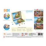 Eurographics Puzzles - The Cottage Lighthouse 104 Piece Puzzle - Connecting Pieces - The Puzzle Nerds 