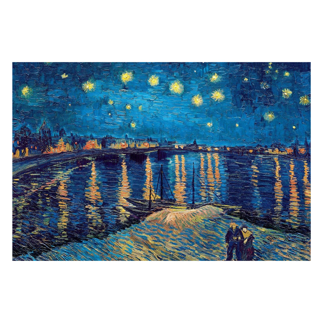Starry Night over the Rhone by Vincent van Gogh, reproduced on a jigsaw puzzle