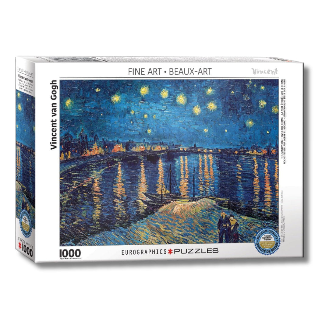 Puzzle box featuring Van Gogh's 'Starry Night' painting by Eurographics.