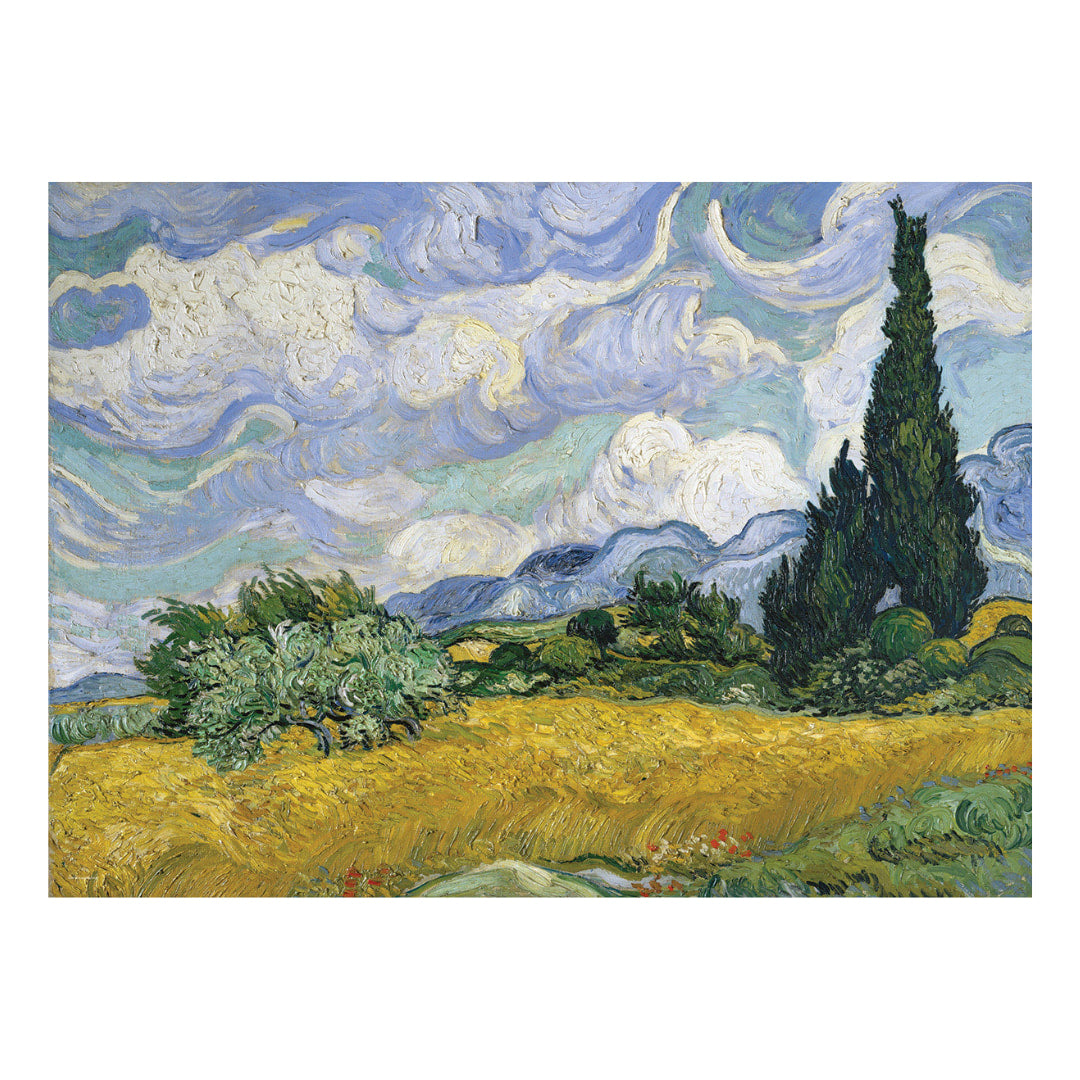 Eurographics Puzzles - Wheat Field with Cypresses 1000 Piece Puzzle - The Puzzle Nerds  