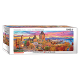 Puzzle box with a scenic cityscape of Quebec City design on a white background