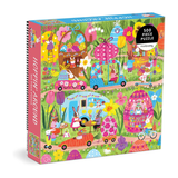 Colorful puzzle box with cartoon characters and Easter-themed design