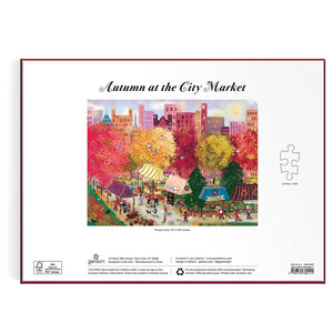 Galison - Joy Laforme Autumn at the City Market 1000 Piece Puzzle - The Puzzle Nerds 