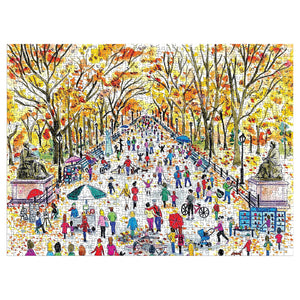 Galison - Michael Storrings Fall In Central Park 1000 Piece Puzzle  - The Puzzle Nerds