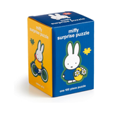 Miffy surprise puzzle packaging with blue and yellow design on a white background