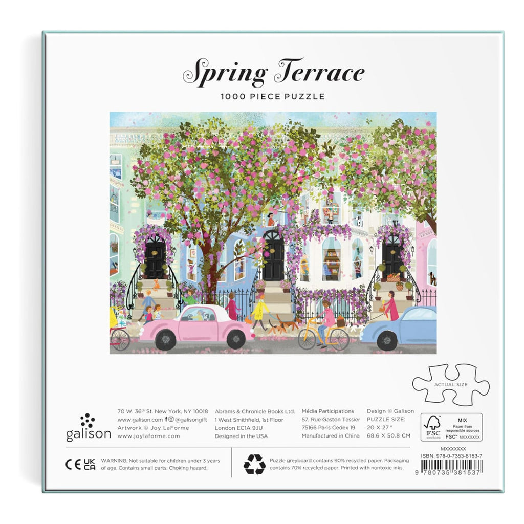 Galison - Spring Terrace 1000 Piece Puzzle  - The Puzzle Nerds 