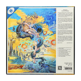 Jigsaw puzzle box with colorful artwork of a mermaid and underwater scene