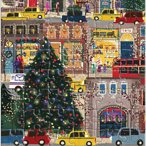 Galison - Winter Lights by Joy Laforme Greeting Card Puzzle - The Puzzle Nerds