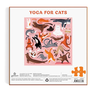 Galison - Yoga For Cats 500 Piece Puzzle - The Puzzle Nerds