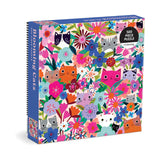 Galison Puzzles - Blooming Cats 500 Piece Puzzle - The Puzzle Nerds 