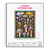 Gallison Cosmic Mushrooms puzzle packaging with colorful mushroom illustrations on a white background