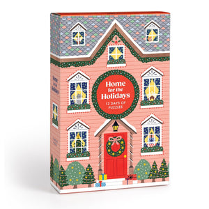 Galison Puzzles - Home for the Holidays 500 Piece Advent Puzzle Calendar - The Puzzle Nerds  