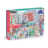 Michael Storrings Christmas In Greenwich Village 1000 Piece Puzzle
