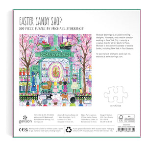 Galison Puzzles - Michael Storrings Easter Candy Shop 500 Piece Puzzle - The Puzzle Nerds 