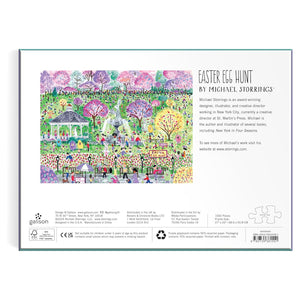 Galison Puzzles - Michael Storrings Easter Egg Hunt 1000 Piece Puzzle  - The Puzzle Nerds