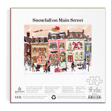 Snow Fall on Main Street 1000 piece puzzle of a snowy street scene at the holidays