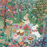 Galison Puzzles - Spring Tea Party 500 Piece Foil Puzzle - The Puzzle Nerds 